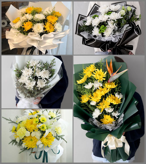山东青岛平度市明村镇赵家屋子村白事花束代送